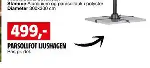Bauhaus PARSOLLFOT LJUSHAGEN tilbud