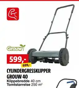Bauhaus CYLINDERGRESSKLIPPER GROUW 40 tilbud