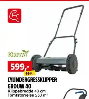 Bauhaus CYLINDERGRESSKLIPPER GROUW 40 tilbud