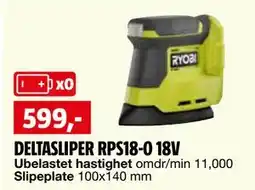 Bauhaus DELTASLIPER RPS18-0 18V tilbud