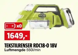 Bauhaus TEKSTILRENSER RDC18-0 18V tilbud
