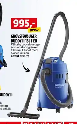 Bauhaus GROVSTØVSUGER BUDDY II 18L T EU tilbud