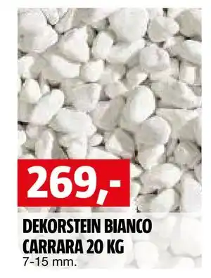 Bauhaus DEKORSTEIN BIANCO CARRARA 20 KG tilbud