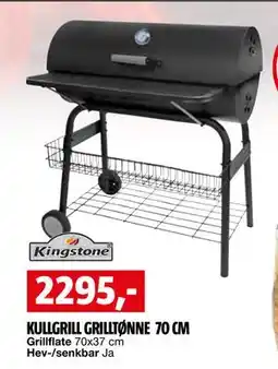 Bauhaus KULLGRILL GRILLTØNNE 70 CM tilbud