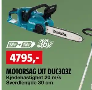 Bauhaus MOTORSAG LXT DUC303Z tilbud