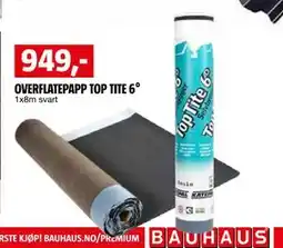 Bauhaus OVERFLATEPAPP TOP TITE 6° tilbud