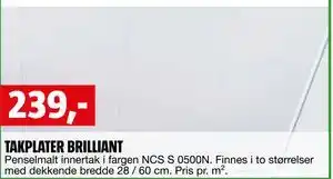 Bauhaus TAKPLATER BRILLIANT tilbud