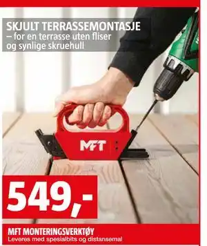 Bauhaus MFT MONTERINGSVERKTØY tilbud