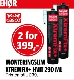 Bauhaus MONTERINGSLIM XTREMFIX+ HVIT 290 ML tilbud