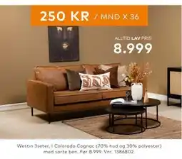Skeidar Westin 3seter tilbud