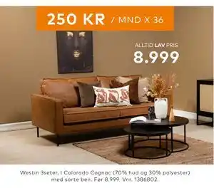Skeidar Westin 3seter tilbud