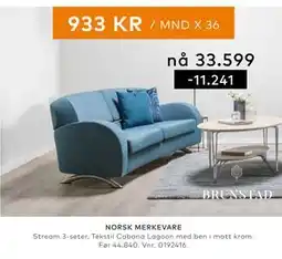 Skeidar Stream 3-seter tilbud