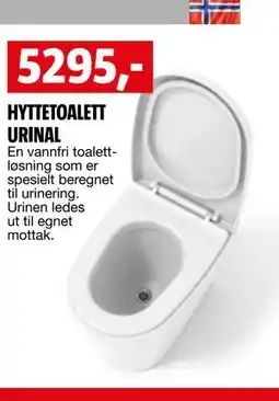 Bauhaus HYTTETOALETT URINAL tilbud