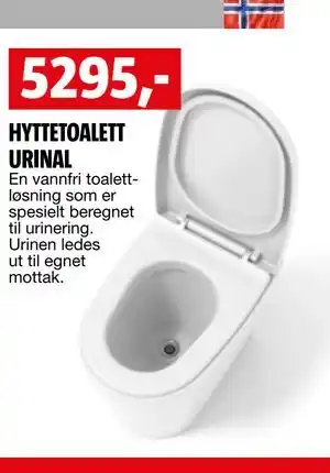 Bauhaus HYTTETOALETT URINAL tilbud