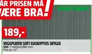 Bauhaus VEGGPLATER SOFT EUCALYPTUS SKYGGE tilbud