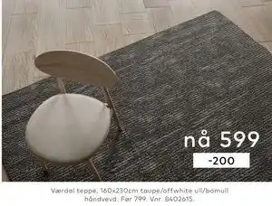 Skeidar Værdal teppe tilbud