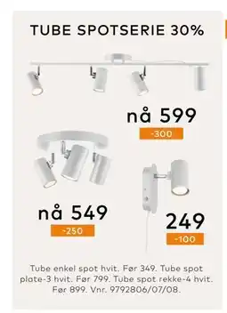 Skeidar TUBE SPOTSERIE tilbud