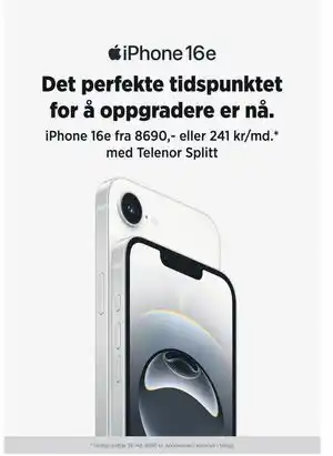 POWER iPhone 16e tilbud