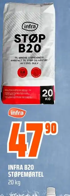Coop Obs INFRA B20 støpemørtel tilbud
