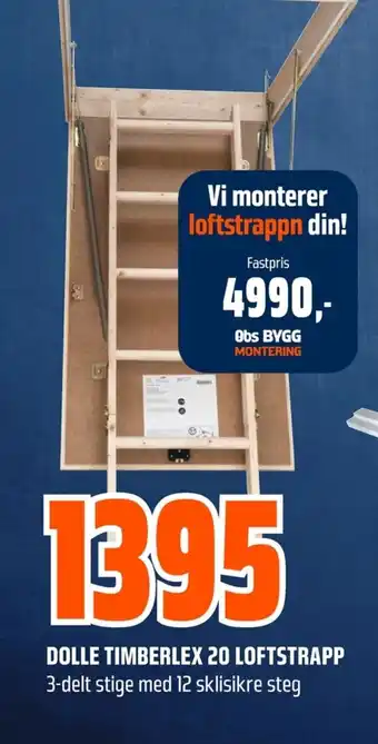 Coop Obs Dolle timberlex 20 loftstrapp tilbud