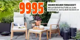 Coop Obs Holmen recliner terrassesett tilbud