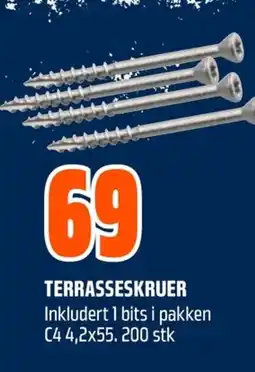 Coop Obs Terrasseskruer tilbud