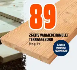 Coop Obs 26x115 varmebehandlet terrassebord tilbud