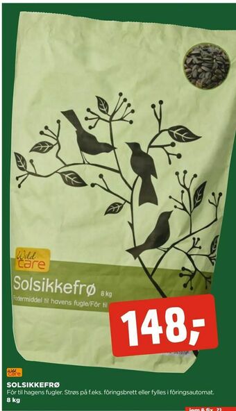 jem & fix Solsikkefrø tilbud