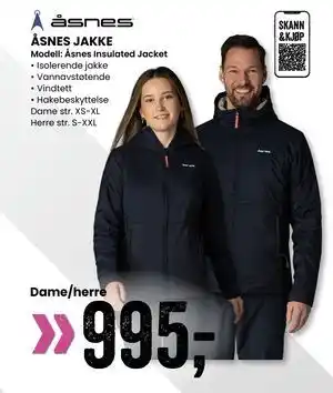 Sport Outlet ÅSNES JAKKE tilbud