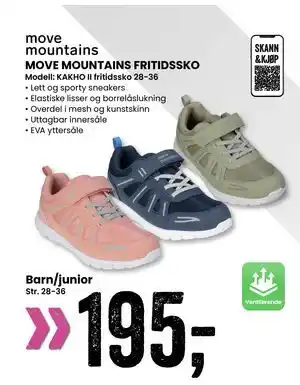 Sport Outlet MOVE MOUNTAINS FRITIDSSKO tilbud