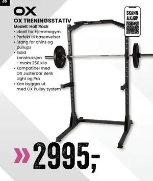 Sport Outlet OX TRENINGSSTATIV tilbud