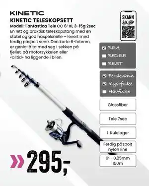 Sport Outlet KINETIC TELESKOPSETT tilbud
