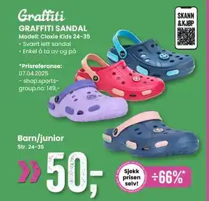 Sport Outlet GRAFFITI SANDAL tilbud