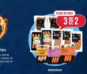 Rema 1000 SPESIALPØLSER tilbud