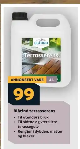 Megaflis Blåtind terrasserens tilbud