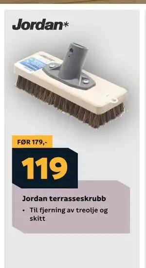 Megaflis Jordan terrasseskrubb tilbud
