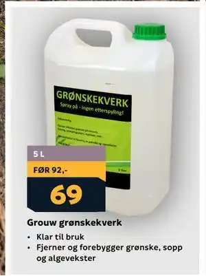 Megaflis Grouw grønskekverk tilbud