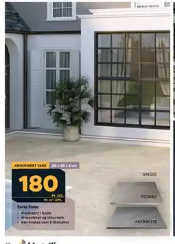 Megaflis Serie Slate tilbud