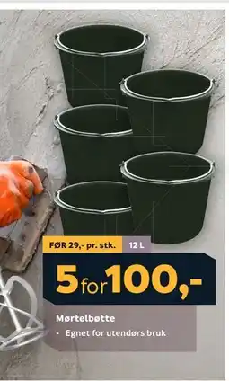 Megaflis Mørtelbøtte tilbud