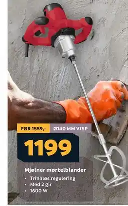 Megaflis Mjølner mørtelblander tilbud