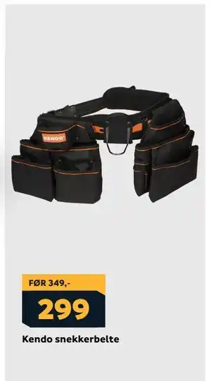Megaflis Kendo snekkerbelte tilbud