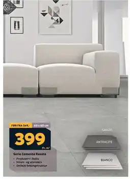 Megaflis Serie Cemento Rasato tilbud