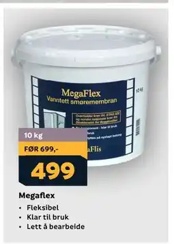 Megaflis Megaflex tilbud