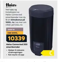 Megaflis Høiax Connected 200 smartbereder tilbud