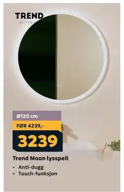 Megaflis Trend Moon lysspeil tilbud