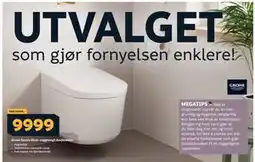 Megaflis Grohe Sensia Basic vegghengt dusjtoalett tilbud