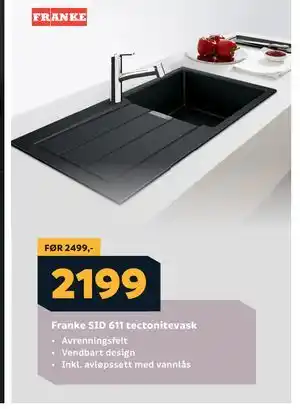Megaflis Franke SID 611 tectonitevask tilbud