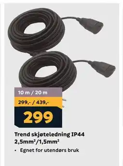 Megaflis Trend skjøteledning IP44 2,5mm/1,5mm tilbud