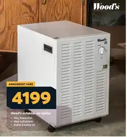 Megaflis Wood’s avfukter for kjeller tilbud