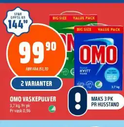 Coop Obs OMO VASKEPULVER tilbud